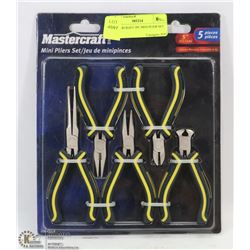 MASTERCRAFT 5PC MINI PLIER SET