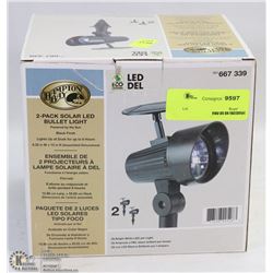 HAMPTON BAY 2 PACK SOLAR LED BULLET LIGHT