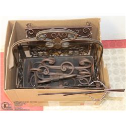 LOT OF ASSORTED CANDLE HOLDERS.