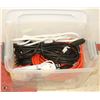 Image 1 : TOTE OF EXTENSION CORDS & POWERBARS