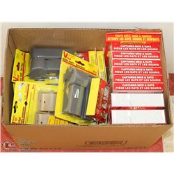 LOT OF ASSORTED MOUSE TRAPS/POISON