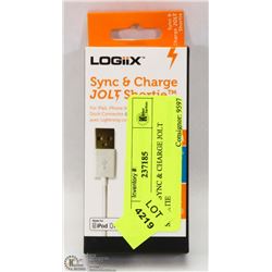 LOGIIX SYNC & CHARGE JOLT SHORTIE