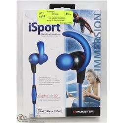 ISPORT - THE ATHLETE HIGH - PERFORMANCE HEADPHONE.