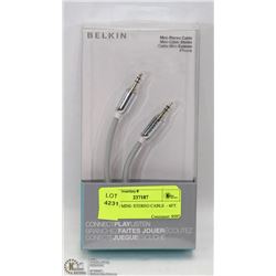 BELKIN MINI- STEREO CABLE  - 6FT.