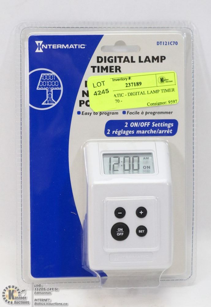 INTERMATIC - DIGITAL LAMP TIMER - DT121C70
