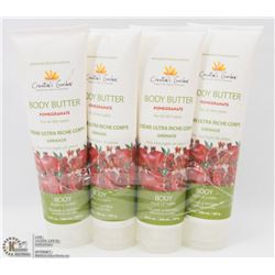 LOT OF 4 POMEGRANATE BODY BUTTER FOR ALL SKIN