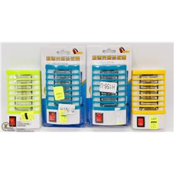 LOT OF 4 NEW ELECTRONIC WALL PLUG BUG ZAPPERS