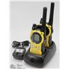Image 1 : PAIR OF MOTOROLA WALKIE TALKIES WITH BASE CHARGER