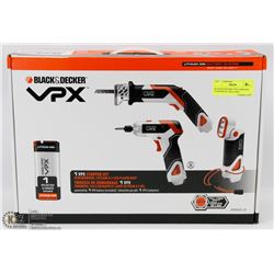 BLACK & DECKER VPX CORDLESS STARTER SET, INCLUDES