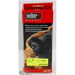 WEBER DIGITAL POCKET THERMOMETER SOLD WITH WEBER