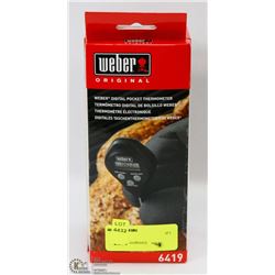 WEBER DIGITAL POCKET THERMOMETER SOLD WITH WEBER