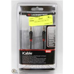MONSTER CABLE FOR CAR, 7FT
