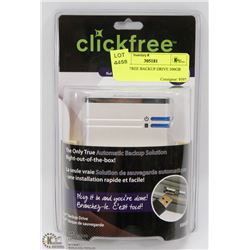 CLICKFREE BACKUP DRIVE 500GB