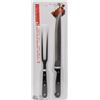 Image 1 : NEW 2PCS CARVING SET (8" KNIFE AND 6" FORK)