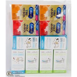 10 ASSORTED BOTTLES OF BABY PRODUCTS