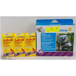 SAFETY FIRST STROLLER WEATHER SHIELD SOLD WITH