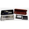 Image 1 : BOX W/2 NEW PENS SETS, PEN & KEY CHAIN
