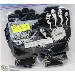 6PK YOUTH HALLOWEEN GLOVES