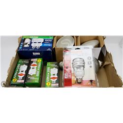 FLAT OF ASSORTED LIGHTBULBS