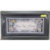 Image 1 : WOOD FRAMED "BLESS OUR HOME" PAPER
