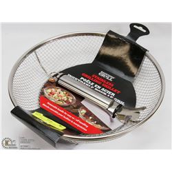 STAINLESS STEEL GRILLING SKILLET