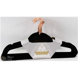 18 PACK OF BLACK NON SLIP HANGERS