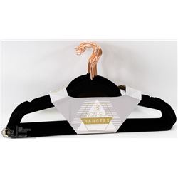18 PACK OF BLACK NON SLIP HANGERS