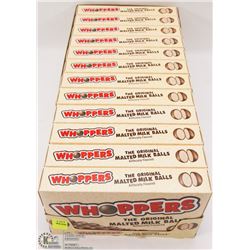 12 BOXES OF WHOPPERS CANDIES
