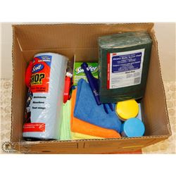 LOT OF NEW CLEANING SUPPLIES