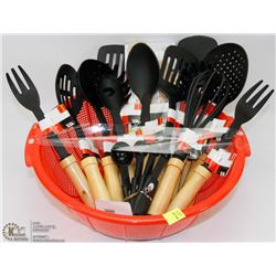 BOWL OF ASSORTED KITCHEN UTENSILS