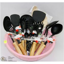 BOWL OF ASSORTED KITCHEN UTENSILS