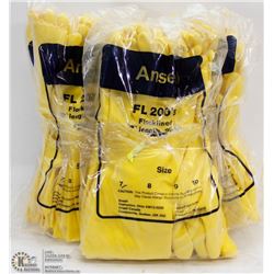 BUNDLE OF ANSELL FLOCK LINED GLOVES