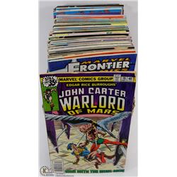 BOX OF OVER 100 COMIC BOOKS.