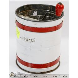 ANTIQUE CANADIAN MADE FLOUR SIFTER