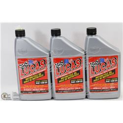 LOT OF 3 BOTTLES OF LUCAS HIGH PERFORMANCE