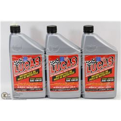 LOT OF 3 BOTTLES OF LUCAS HIGH PERFORMANCE