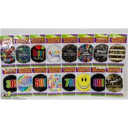 BUNDLE OF ASSORTED HELIUM BALLOONS