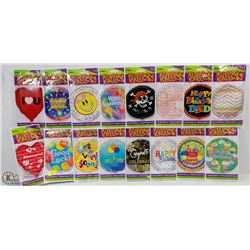 BUNDLE OF ASSORTED HELIUM BALLOONS