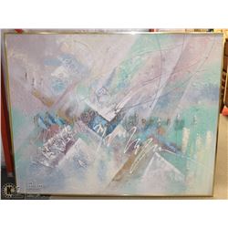 ABSTRACT 61"X48" CANVAS ART PICTURE.