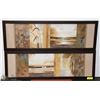 Image 1 : LOT OF 2 BEACH SCENE RECTANGLE FRAMED PICTURES.