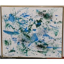 SPLATTER PAINTING - 18"X16"