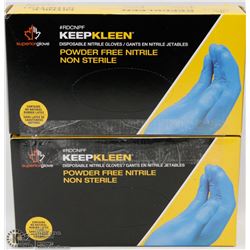 2 BOXES OF KEEPKLEAN POWDER FREE DISPOSABLE