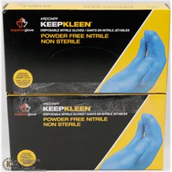 2 BOXES OF KEEPKLEAN POWDER FREE DISPOSABLE