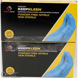 2 BOXES OF KEEPKLEAN POWDER FREE DISPOSABLE