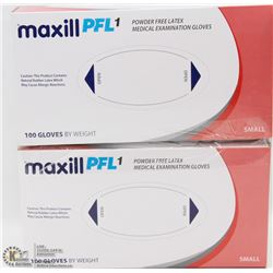 2 BOXES OF POWDER FREE LATEX MEDICAL EXAMINATION