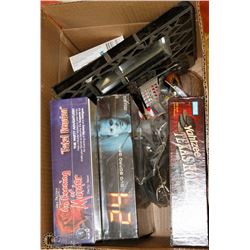 BOX OF ASSORTED BOARD GAMES AND MORE
