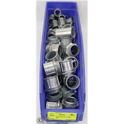LARGE CONTAINER OF 1" EMT CONNECTORS