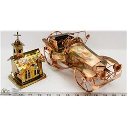 VINTAGE SET OF 2 COPPER MUSICAL