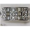 Image 1 : 3) STERLING SILVER CZ RING (6.18G) SIZE 5