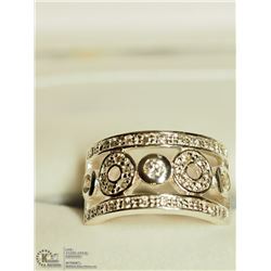 15) STERLING SILVER CZ RINGS (6.8G) SIZE 7